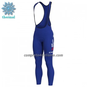 Calzamaglia con bretelle 2022 BikeExchange Jayco Winter Invernale Blu